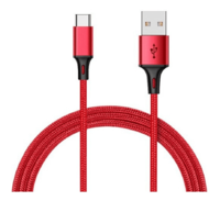 Кабель Xiaomi Mi Braided, USB Type-C (m) - USB (m), 1м, красный (SJV4110GL)